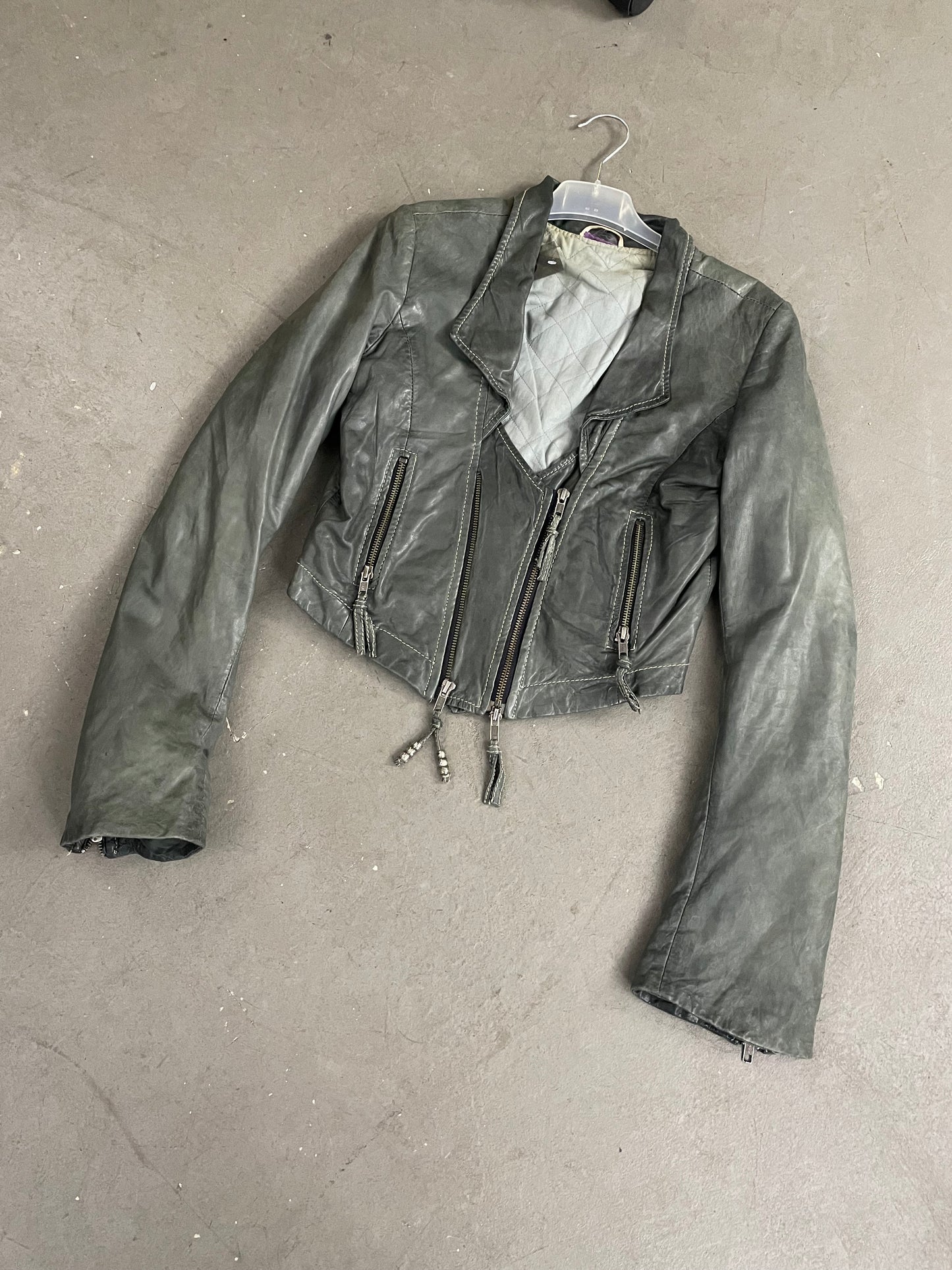 Nolita short leather jacket