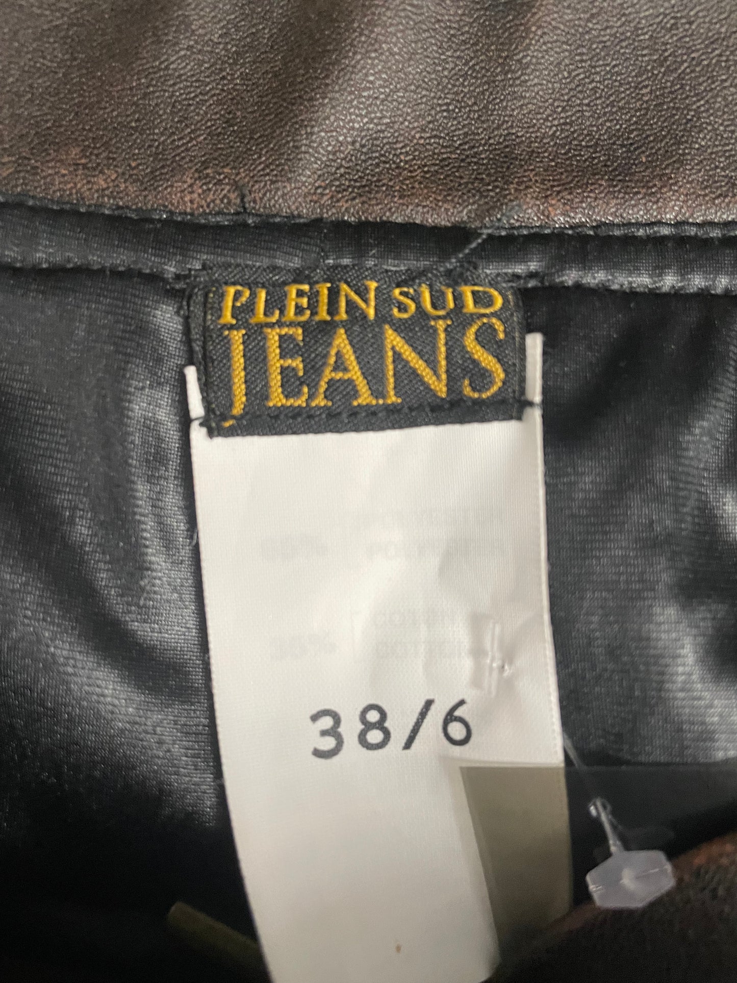 Plein Sud Jeans faux leather mini